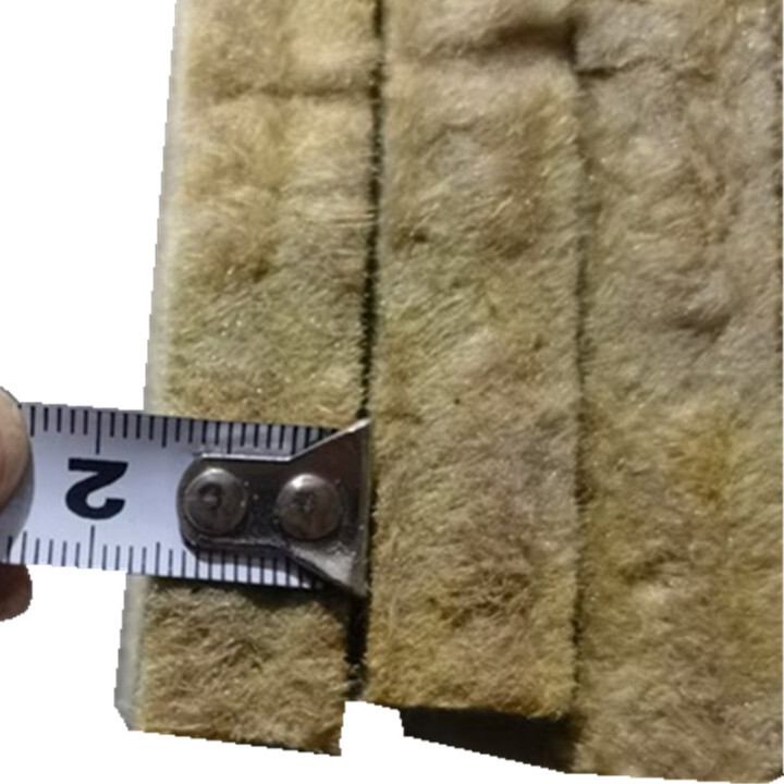 OEM 15-25mm thickness 50-200kg thermal insulation rock wool slab  