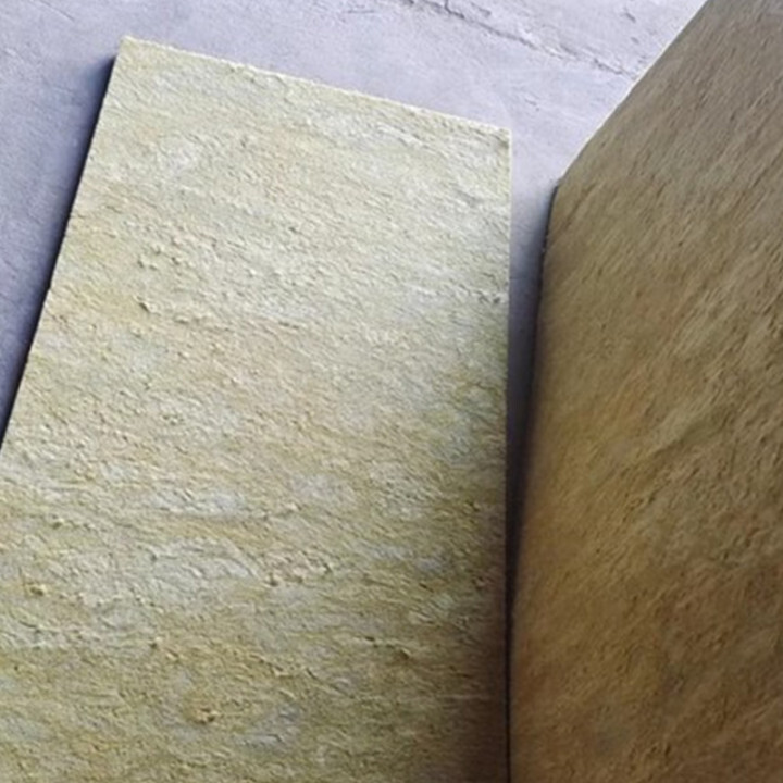OEM 15-25mm thickness 50-200kg thermal insulation rock wool slab  