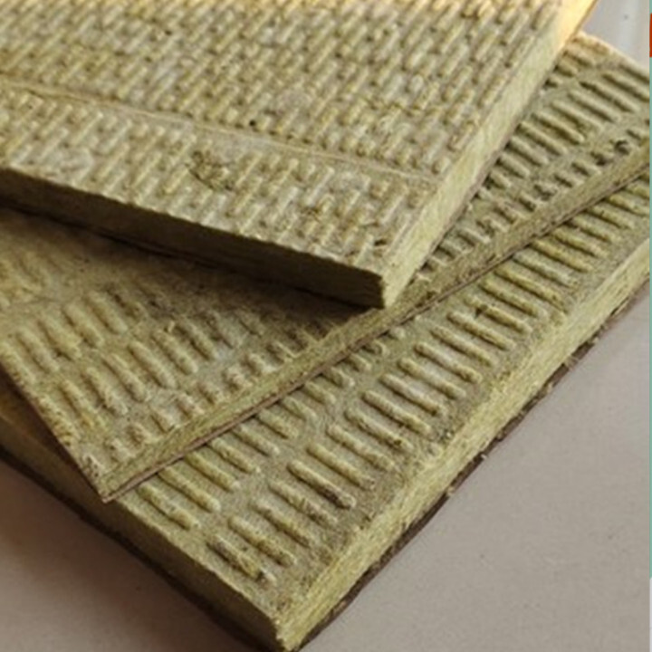 OEM 15-25mm thickness 50-200kg thermal insulation rock wool slab  