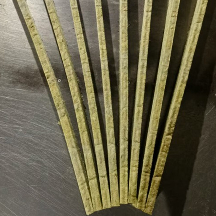 OEM 15-25mm thickness 50-200kg thermal insulation rock wool slab  