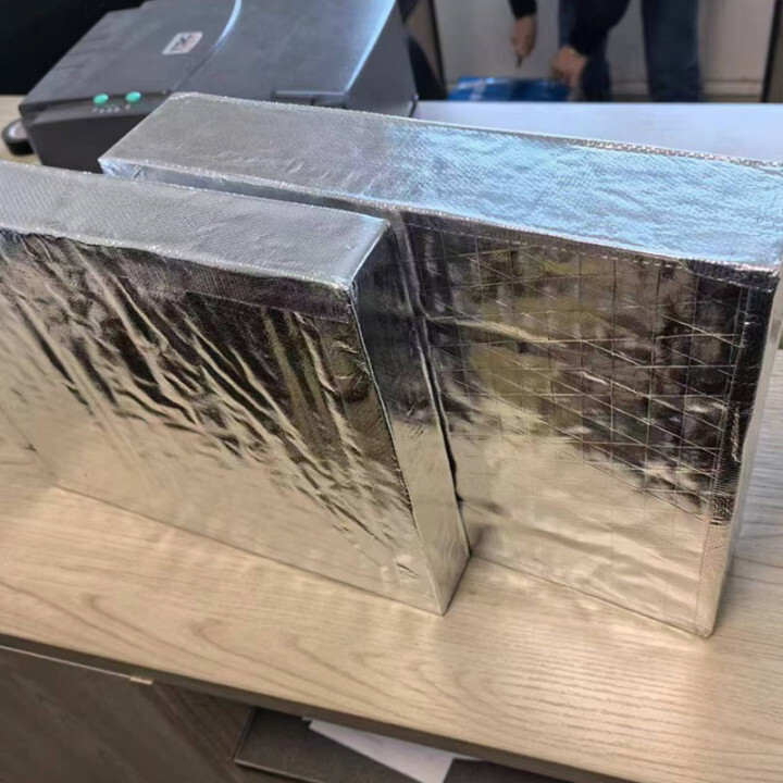 OEM wrapped aluminum foil 50-200kg 50-180mm thickness roof thermal insulation rock wool slab  
