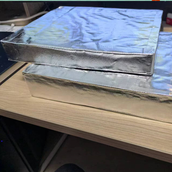 OEM wrapped aluminum foil 50-200kg 50-180mm thickness roof thermal insulation rock wool slab  