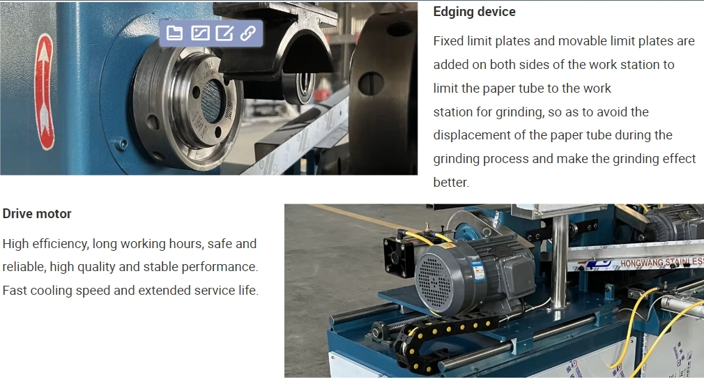 Automatic Paper Tube Grinding Machine | High-Speed Edging Solution