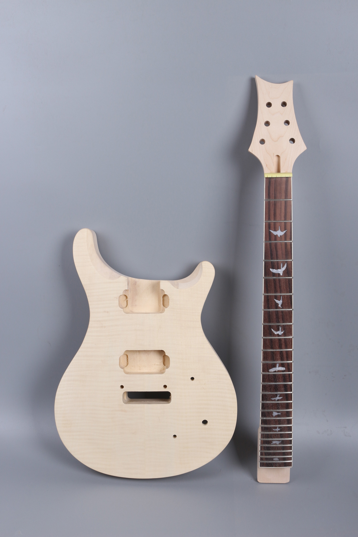 Electric guitar with birds on fretboard on sale