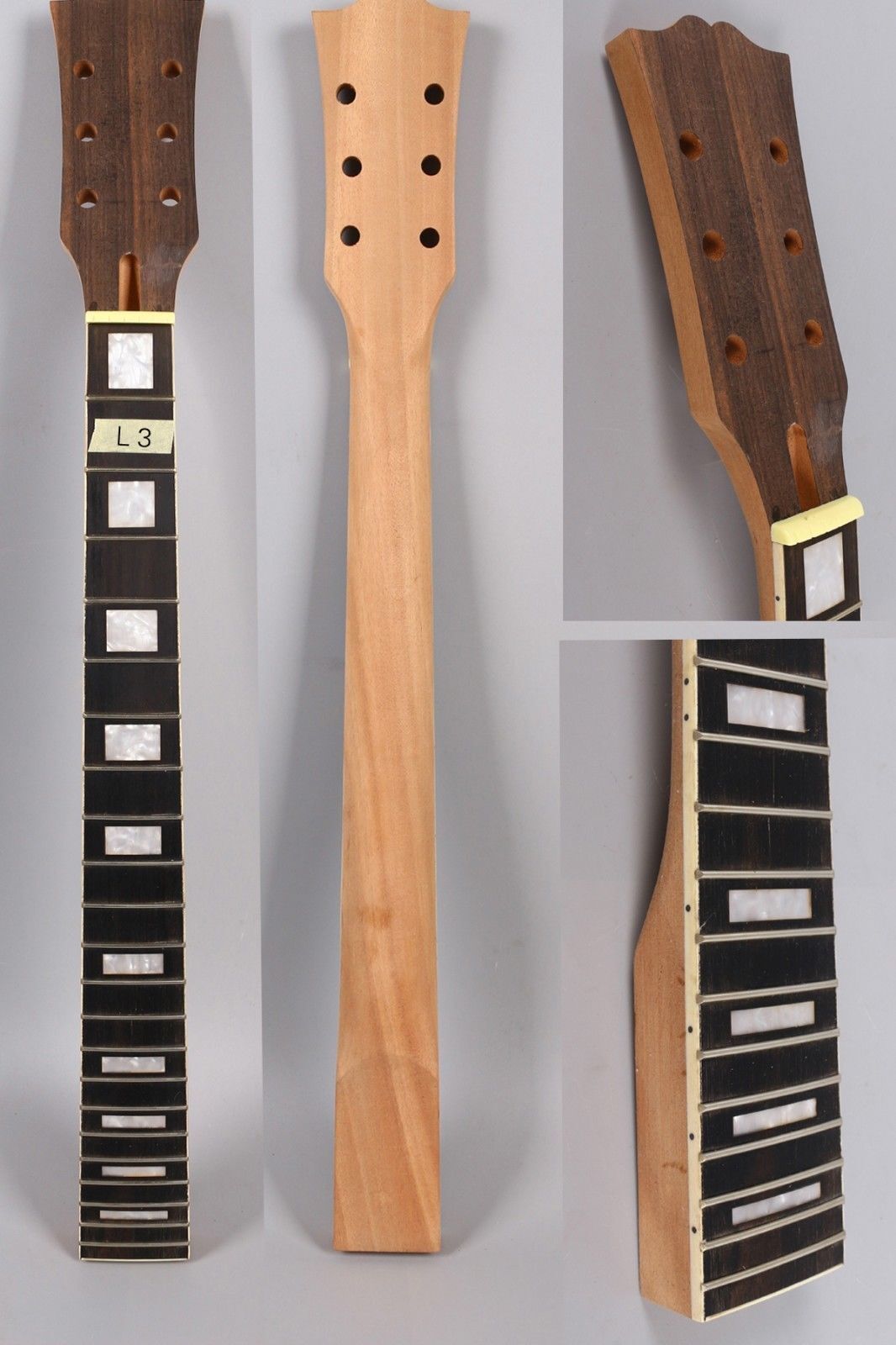 Yinfente Electric Guitar Neck LP electric guitar replacement 22 Fret 24.75 Inch Rosewood Fretboard