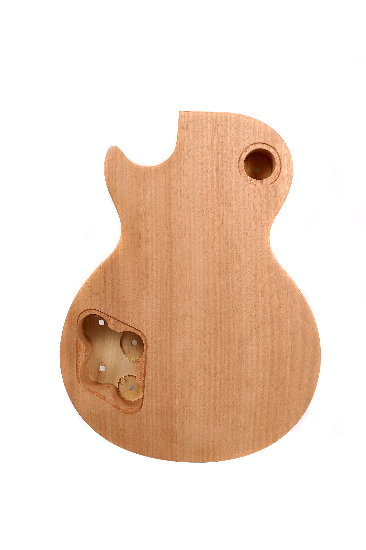 Unfinished Guitar Body Mahogany Flame Maple wood For Les Paul Electric Guitar Replacement Set in