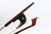 3/4 Upright Bass Bow Brazil wood German Bow High Handle Ebony Frog Natural Bow Hair