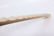 Unfinished Electric guitar Neck 24Fret Maple Fretboard Locking Nut scalloped Guitar Neck Unfinished 25.5inch
