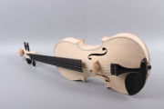 4/4 White unfinished violin 5String Violin Kit Flame maple violin Unglued Violin Top Hand Made DIY Violin