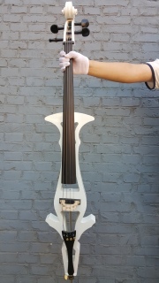 Yinfente White 4/4 Electric Cello Silent Solid wood professional Cello Free Soft Bag Bow #EC3