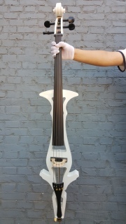 Yinfente White 4/4 Electric Cello Silent Solid wood professional Cello Free Soft Bag Bow #EC3
