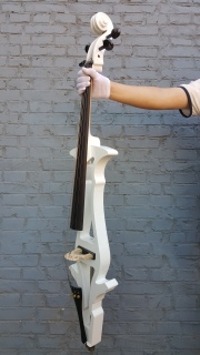 Yinfente White 4/4 Electric Cello Silent Solid wood professional Cello Free Soft Bag Bow #EC3