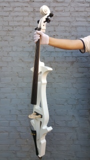 Yinfente White 4/4 Electric Cello Silent Solid wood professional Cello Free Soft Bag Bow #EC3