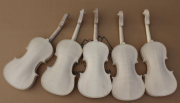2pcs 4/4 unfinished violin flame maple back Russian spruce top Hand made parts