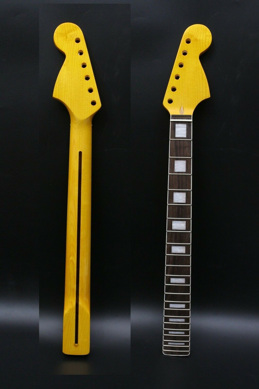Yinfente Yellow Paint Maple Electric Guitar Neck 22Fret 25