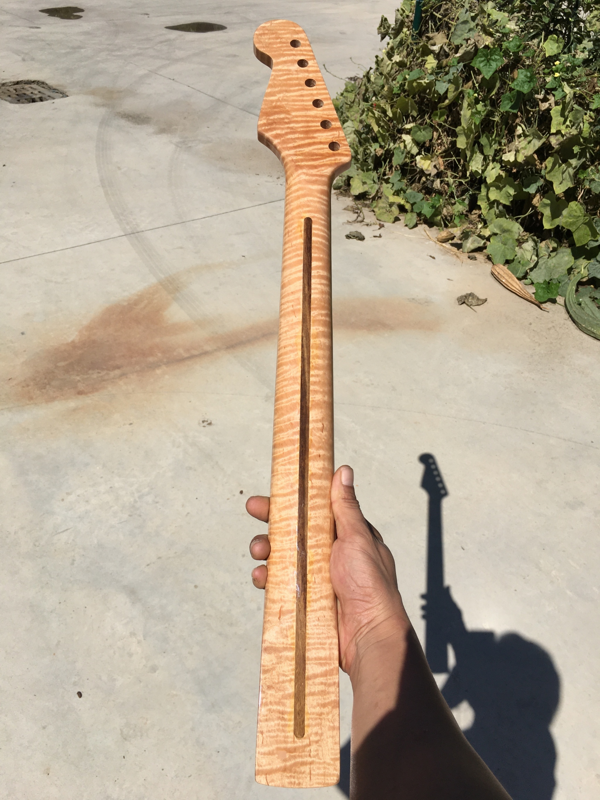 Flame Maple Guitar Neck 21fret 25.5inch Guitar Replacement Clear Coat Painting Yinfente Musical Instrument official website