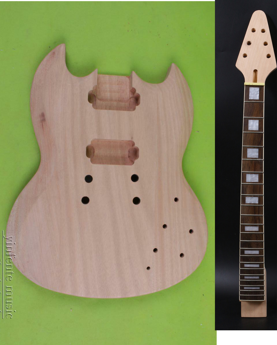 Flying v guitar kit set neck 2025