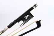 4/4 Carbon Fiber Violin Bow full size violin bows natural bow hair Straight bow ebony frog