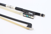 4/4 Carbon Fiber Violin Bow full size violin bows natural bow hair Straight bow ebony frog