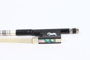4/4 Carbon Fiber Violin Bow full size violin bows natural bow hair Straight bow ebony frog