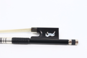 4/4 Carbon Fiber Violin Bow full size violin bows natural bow hair Straight bow ebony frog