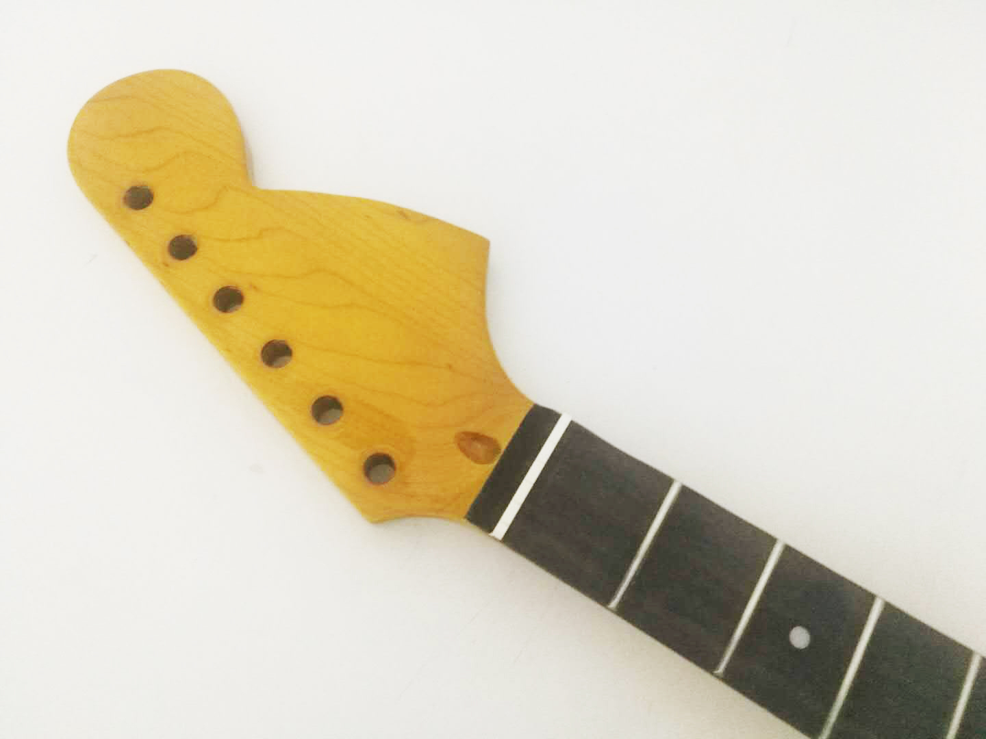 Full scalloped Guitar neck 22fret 25.5inch Maple Rosewood Fretboard Dot Inlay
