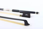 New violin bow 4/4 Full size carbon fiber violin bows Flower inlay Ebony frog Straight