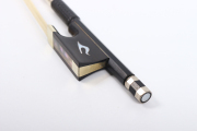 New violin bow 4/4 Full size carbon fiber violin bows Flower inlay Ebony frog Straight