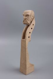 Hand-carved Maple Violin Neck 4/4 Violin parts Accessories Maple wood violin head Hand carved