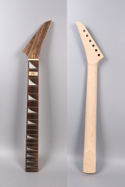 Maple guitar neck 24fret 25.5inch Rosewood Fretboard Shark Fin Jackson Style Guitar Neck Unfinished Normal Nut