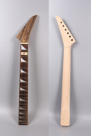 Maple guitar neck 24fret 25.5inch Rosewood Fretboard Shark Fin Jackson Style Guitar Neck Unfinished Normal Nut