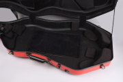 Red 4/4 Cello Case Carbon Fiber Cello Box Full size Blue Strong Light Strap Wheels #US