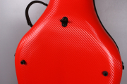 Red 4/4 Cello Case Carbon Fiber Cello Box Full size Blue Strong Light Strap Wheels #US