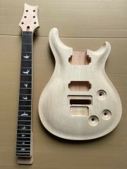 1set Guitar Kit Guitar Neck 22fret 24.75inch Maple wood guitar body Floyd Rose Locking nut rosewood fretboard