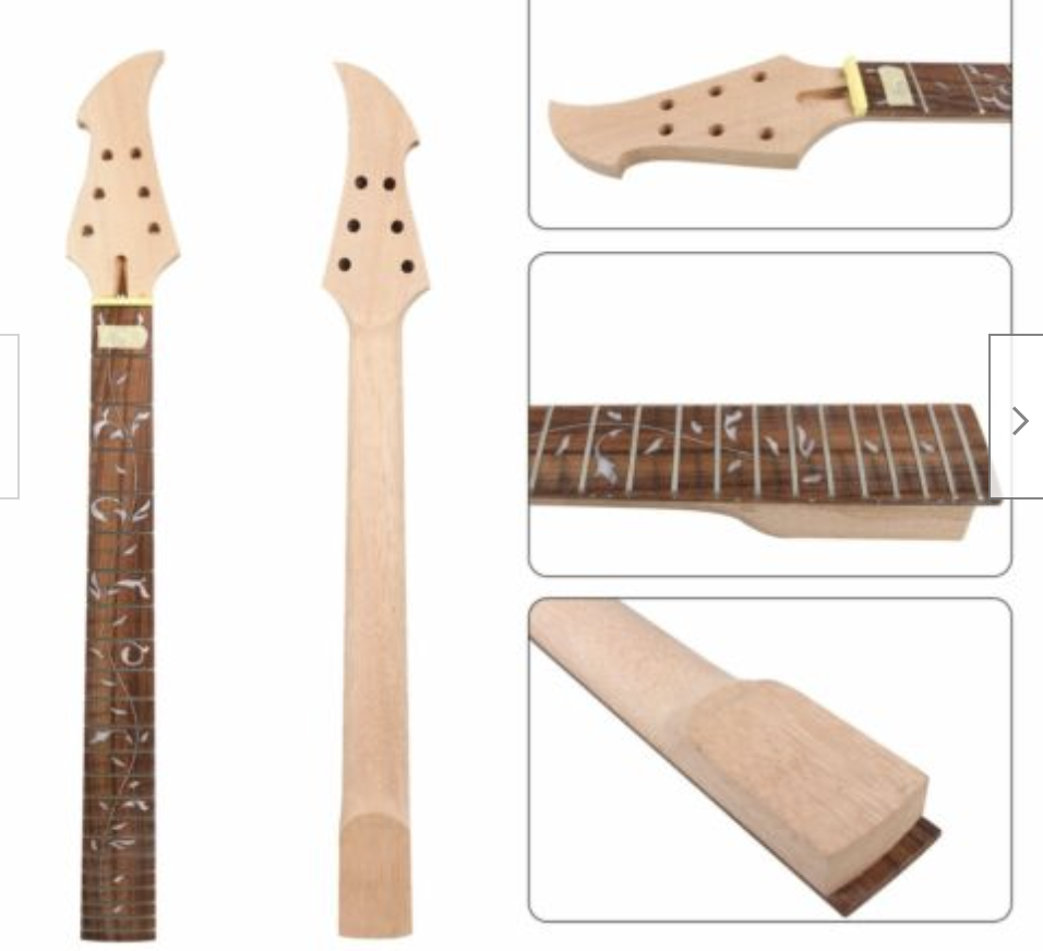 27 Inch Mahogany Baritone Guitar Neck Rosewood Yinfente Baritone Guitar ...
