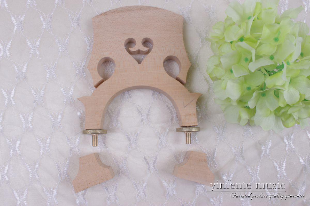 3/4 4/4 upright double bass bridge maple wood bass bridges adjusted height repair set up double