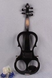 New 5 string Electric Violin Silent Solid Wood Body Powerful Sound Case Bow Black Color violin