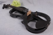 New 5 string Electric Violin Silent Solid Wood Body Powerful Sound Case Bow Black Color violin