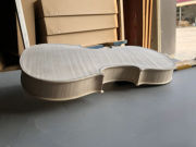 New white Violin 4/4 Stradivari One piece Flame Maple Spruce DIY Violin Luthier