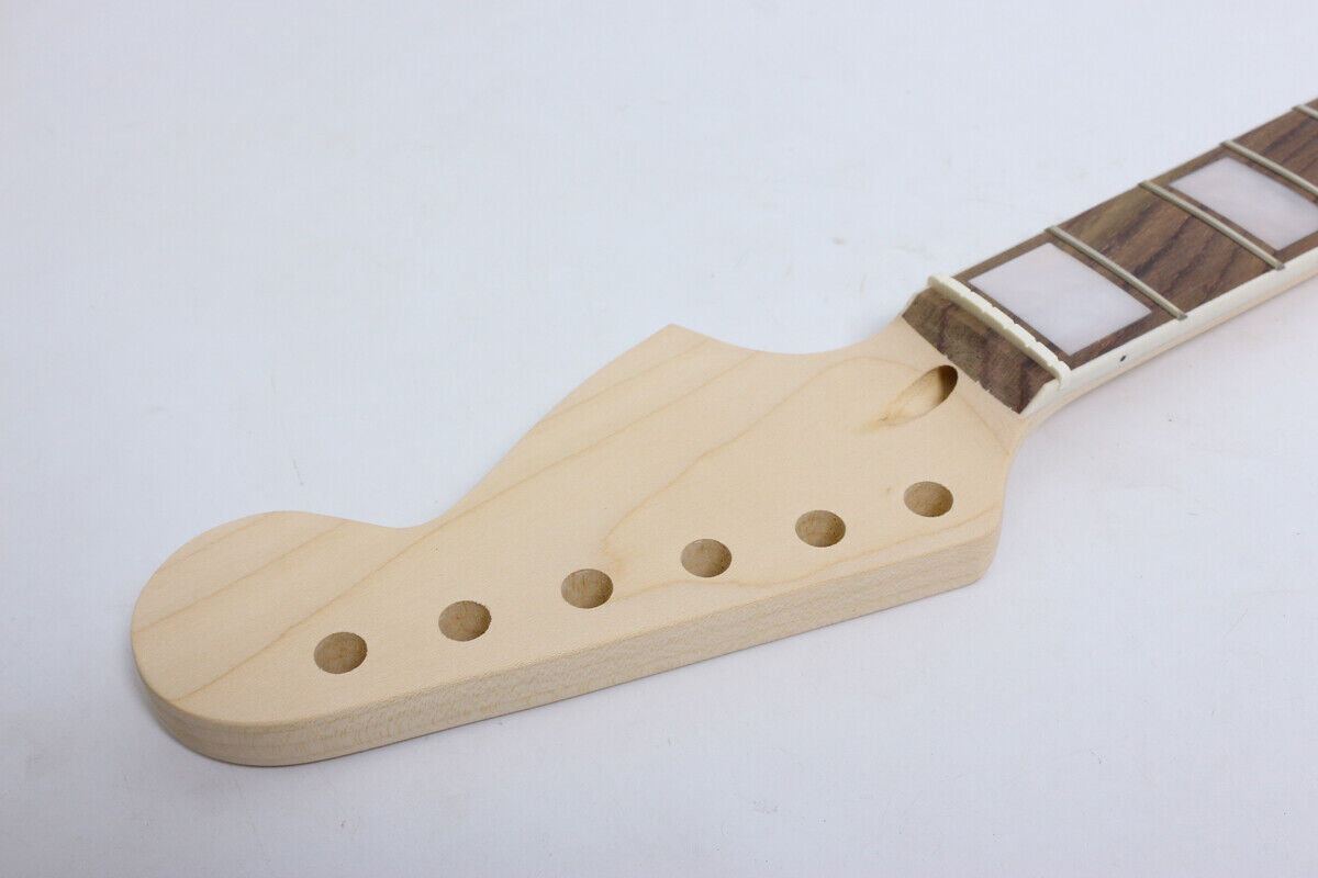  Maple Guitar Neck 22fret 25.5inch Block Inlay Rosewood Fretboard Bolt on Heel