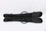New double bass bow Case Carbon Fiber Bass Bow Box 2pcs Bow Bag White color