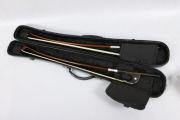 New double bass bow Case Carbon Fiber Bass Bow Box 2pcs Bow Bag White color