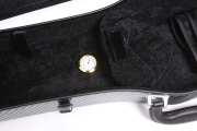 4/4 violin case full size violin box fiber glass cases for violin strong light black white with back strap and handle