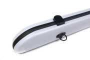 50pcs 4/4 size Violin Viola Bow Case Carbon Fiber Box 2pcs holders Light White color...gascha2