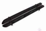 50pcs 4/4 size Violin Viola Bow Case Carbon Fiber Box 2pcs holders Light White color...gascha2