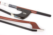 3/4 upright Double Bass Bow German Bow Brazilwood Black Natural Bow Hair...a.housworth