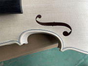 4/4 Professional Violin European Flame Maple Spruce Handmade Violin Unfinished...micad_5988
