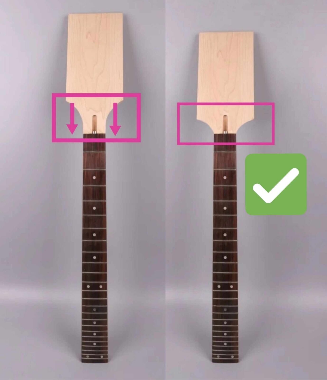 Baritone Guitar Neck 24 Fret 30 inch Maple Rosewood Fretboard Dot Long Scale.dvassafor6