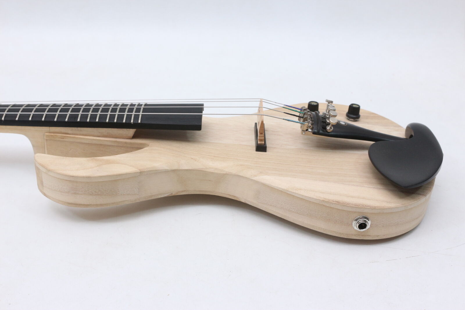  Guitar Style 5 string Electric violin 4/4 Solid wood Ebony Fittings 19 Fret with violin case bow 