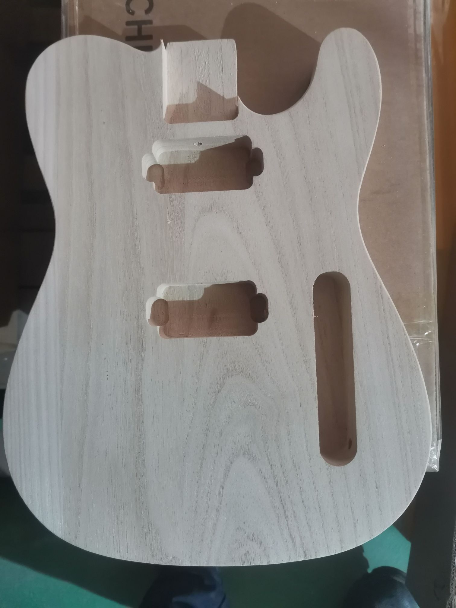 Yinfente Electric Guitar Body - Paulownia Wood SH Pickup DIY Guitar Project Body For Custom Builds